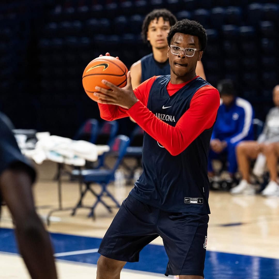 LeBron James' son, Bryce James, Brayden Burries and more begin training with Arizona squad ahead of debut season (Image via Instagram @arizonambb)